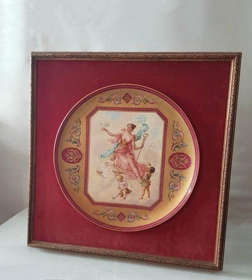 Estilo vienés - Assiette - Diosa Iris - Porcelaine, Antiquités & Art, Antiquités | Verre & Cristal