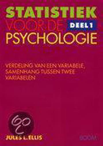 Statistiek voor de psychologie 9789053528617 J.L. Ellis, Boeken, Verzenden, Gelezen, J.L. Ellis