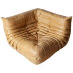 Togo Hoekzetel Camelbruin Van Michel Ducaroy, Huis en Inrichting, Fauteuils, Verzenden, Zo goed als nieuw, Modern