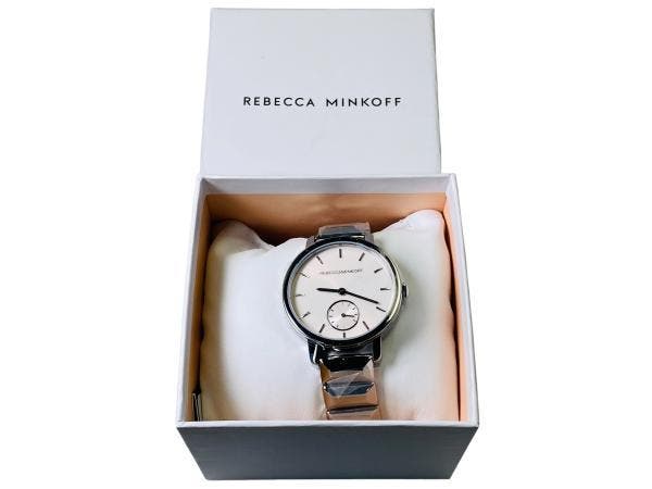 Veiling - Rebecca Minkoff | Modern Silver & Sub-Dial, Handtassen en Accessoires, Horloges | Dames