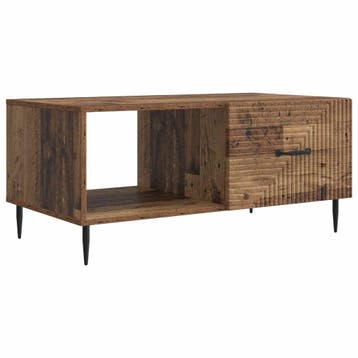 vidaXL Salontafel Oud hout 90 x 50 x 40 cm Bewerkt hout, Huis en Inrichting, Verzenden, Nieuw