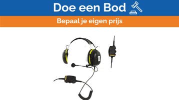 Bieden: Zenitel Headset with boom mic headband and 10m cabl, Ophalen of Verzenden, Nieuw