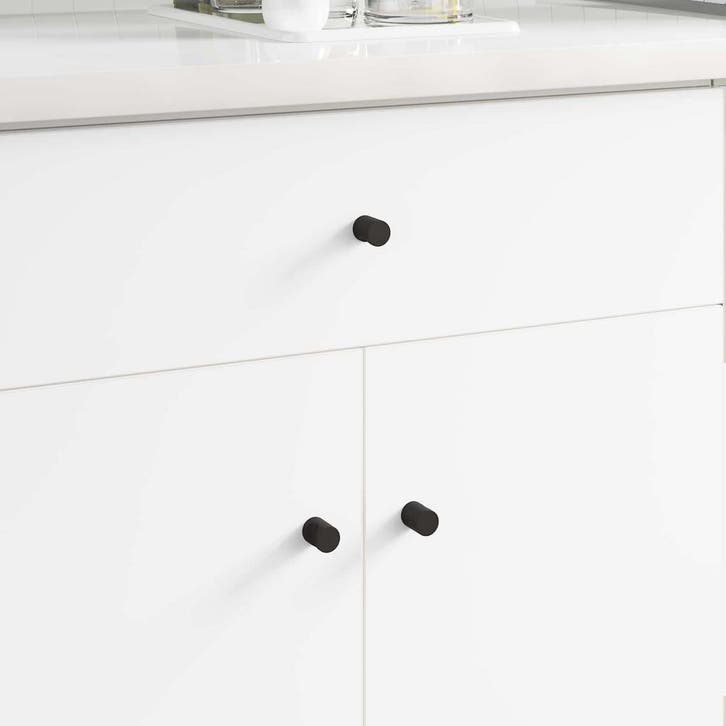 vidaXL Kastknoppen 968 pcs Zwart IJzer, Bricolage & Construction, Serrurerie de bâtiment & Dispositif de fermeture, Envoi