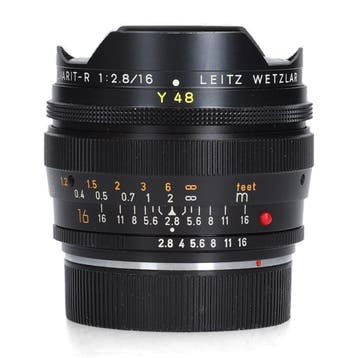 Leica Elmarit-R 16mm f/2.8 Fisheye - Fisheye, Ophalen of Verzenden, Comme neuf