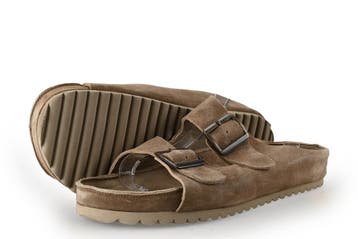 Manfield Slippers in maat 42 Beige, Kleding | Heren, Schoenen, Slippers, Manfield, Overige kleuren, Verzenden