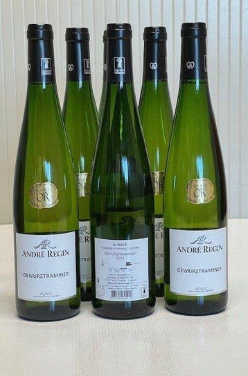 2023 Domaine André Regin. Gewurztraminer - Elzas - 6 Flessen, Nieuw