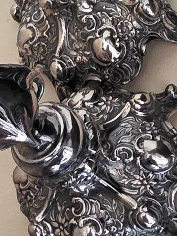 Kandelaar (2) - .925 zilver - 19 eeuw, Antiek en Kunst