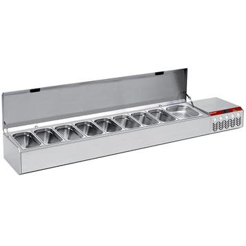 Gekoelde structuur GN 10x1/3, met deksel, Verzenden, Nieuw in verpakking, Koelen en Vriezen