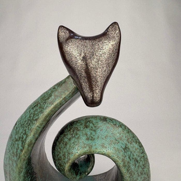 Mario Klara (1973) - Fox with silver head, Antiek en Kunst, Kunst | Schilderijen | Modern