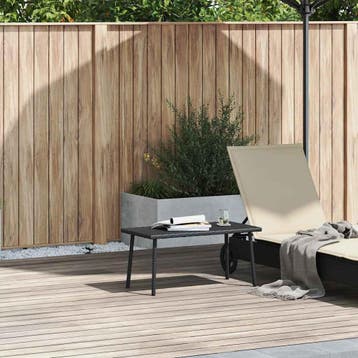 vidaXL Tuin salontafel rechthoekig 80x40x37 cm poly rattan, Jardin & Terrasse, Verzenden