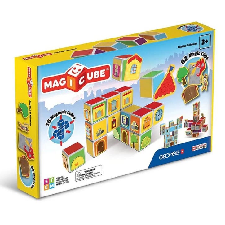 Jolly Creative Geomagworld Magicube Castles 78 Pcs, Kinderen en Baby's, Speelgoed | Bouwstenen, Nieuw, Verzenden