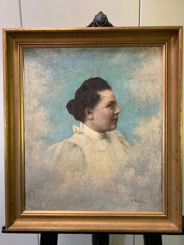 Jules Fähnlein (XIX-XX) - Portrait einer vornehmen Dame