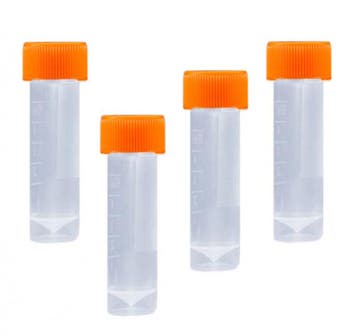 Set van 100 reageerbuisjes (5 ml, polypropyleen, met schroe, Doe-het-zelf en Bouw, Verzenden, Nieuw