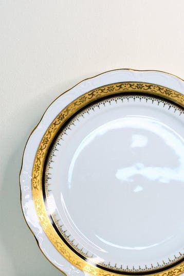 France Porcelaine - Assiette de service (12) - Porcelaine -