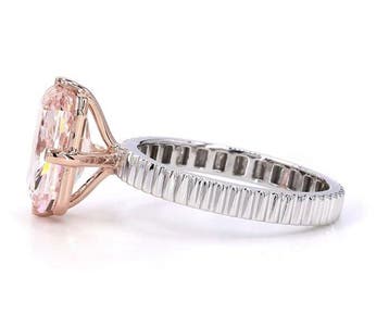 Bague - 14 carats Or blanc, Or rose - 4.03ct. tw. Rose, Nieuw