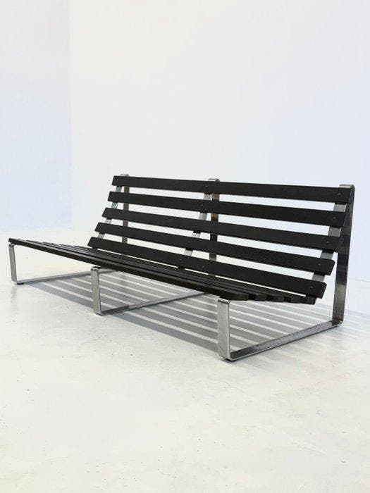 Artifort - Kho Liang Ie - Bank - Bijenkorf bank - Hout,, Antiek en Kunst, Antiek | Meubels | Stoelen en Sofa's