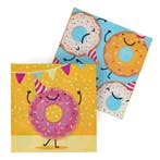 Servetten Donut Papier 33cm, Hobby en Vrije tijd, Feestartikelen, Verzenden, Nieuw