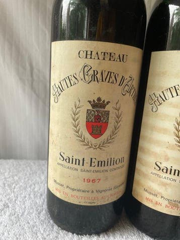 1967 x 3 Château Hautes Graves dArthus 1998 Château La