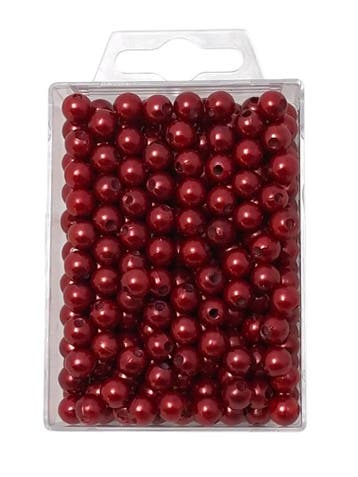 Parels rijgparels 7311 104 1408aur Rood 8 mm