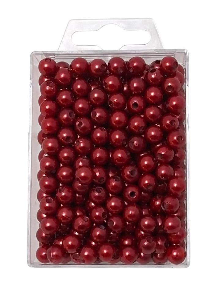 Parels rijgparels 7311 104 1408aur Rood 8 mm, Huis en Inrichting, Woonaccessoires | Kunstplanten en Kunstbloemen, Nieuw