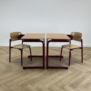 complete schoolset (groene stip) Presikhaaf 10x tafel + 10x