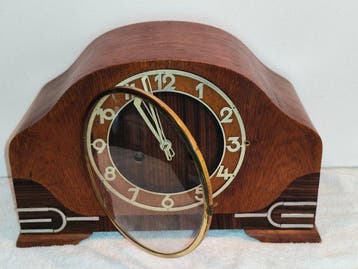 Pendule - Art Deco - Coromandel, Eik - 1930-1940 - Art Deco, Antiek en Kunst
