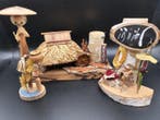 Diorama dart folklorique Kokeshi créatif - Bois - Japon -