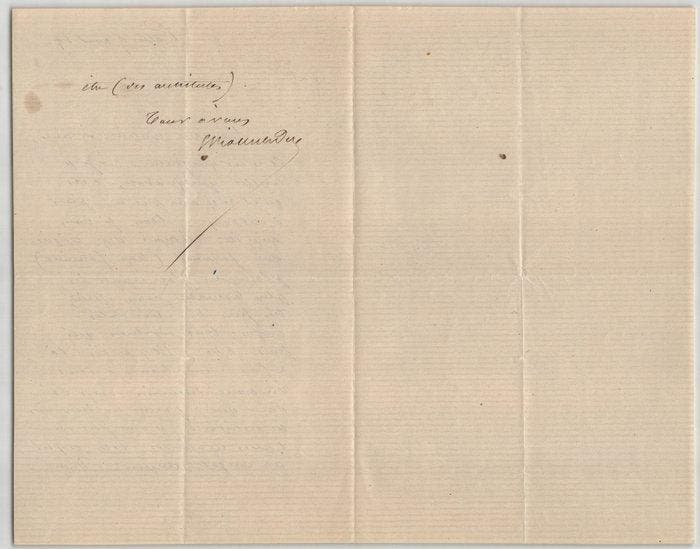 Eugène Viollet-le-Duc - Lettre autographe signée -, Verzamelen, Film en Tv