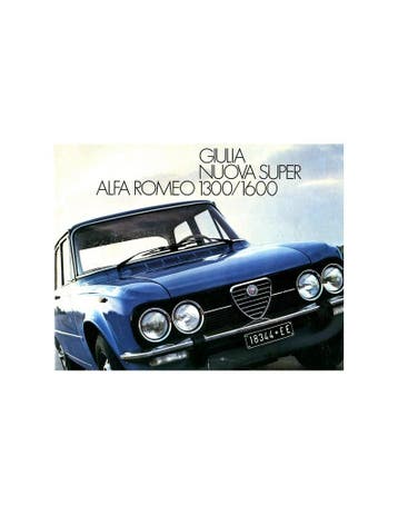 1975 ALFA ROMEO GIULIA NUOVA SUPER BROCHURE NEDERLANDS