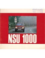 1968 NSU 1000 BROCHURE NEDERLANDS, Nieuw