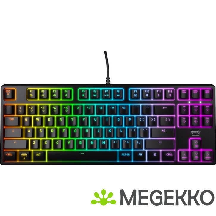 Cherry XTRFY K4V2 TKL Zwart Mechanisch Gaming Toetsenbord, Informatique & Logiciels, Claviers, Envoi