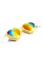 Goggles Hartjes Skibril Bril Sunshine Geel Montuur Regenboog, Ophalen of Verzenden, Nieuw