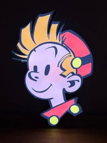 Spirou - Lichtbord - Aluminium