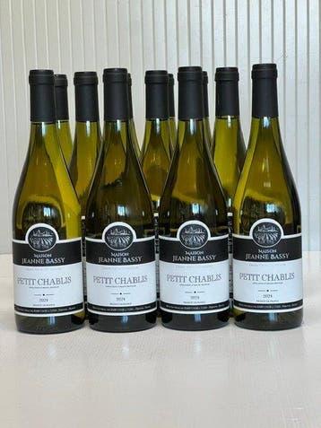 2024 Maison Jeanne Bassy. - Petit Chablis - 12 Flessen (0.75, Nieuw