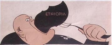 HEEL ETHIOPIA EET HIJ OP - JA! (lijst optie, Lithos), Antiquités & Art, Verzenden