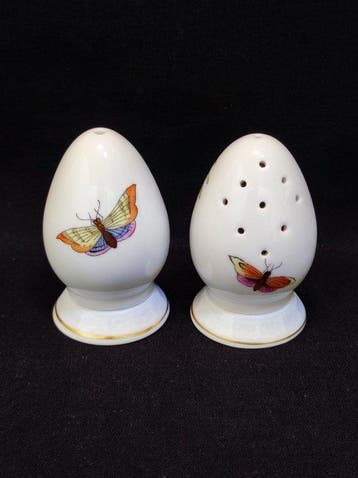 Herend - Zout- en pepervaatjes - 260/RO en 250/RO Rothschild, Antiek en Kunst