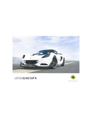 2014 LOTUS ELISE CUP R LEAFLET ENGELS