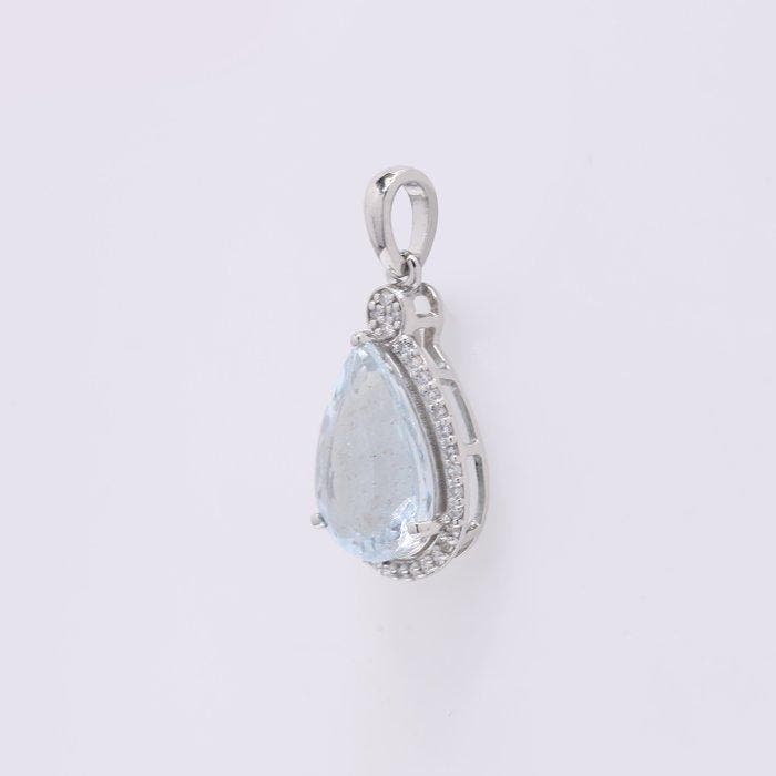 Zonder minimumprijs - Hanger Platina - 2.57ct. tw., Handtassen en Accessoires, Antieke sieraden