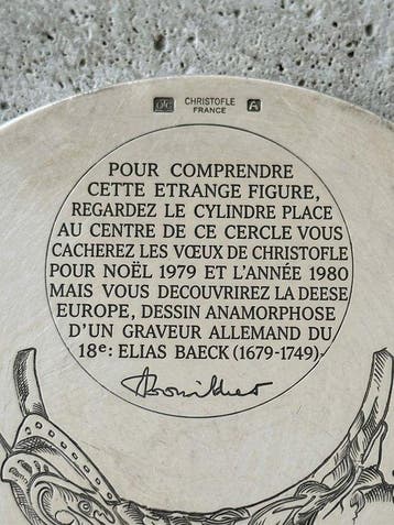Christofle - Presse-papier / Dessous de bouteille à