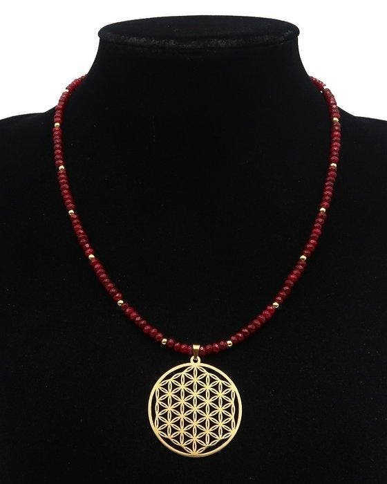 Rubis - Ketting Heilige Levensbloem: Harmonie & Vitale, Antiek en Kunst, Antiek | Boeken en Manuscripten