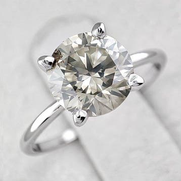 Zonder minimumprijs - Ring - 14 karaat Witgoud - 2.15ct. tw.