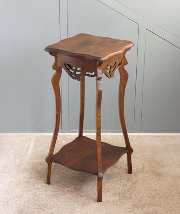 Plantentafel - Elegante Franse Bijzettafel - Eikenhout