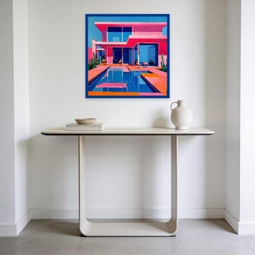 Alexy Berthelot - Pink house flamingo (LIMITED PRINT)