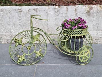 Bloempot - Metaal, IJzer - Bike shaped