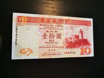 Macao. - 6 x 10 Patacas - various dates (Sans prix de, Timbres & Monnaies, Billets de banque | Europe | Billets non-euro