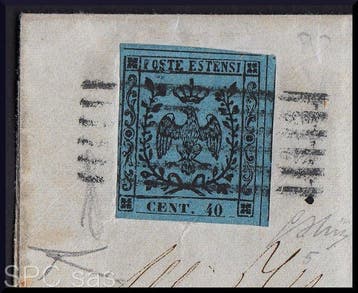 Italiaanse oude staten - Modena 1852 - Uitgifte zonder punt, Gestempeld