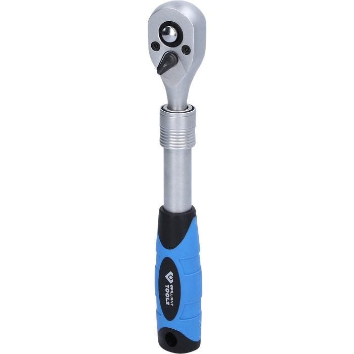 Brilliant Tools 3/8 Ratel Uitschuifbare Telescoop 220-320mm, Auto diversen, Autogereedschap, Nieuw, Verzenden