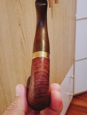 Peterson of Dublin Supreme Gold mounted - Pipe - Bruyère, Or, Collections, Articles de fumeurs, Briquets & Boîtes d'allumettes