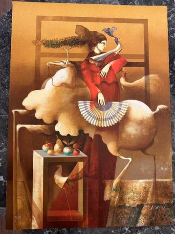 Josep Baqués (1931) - Woman with horse