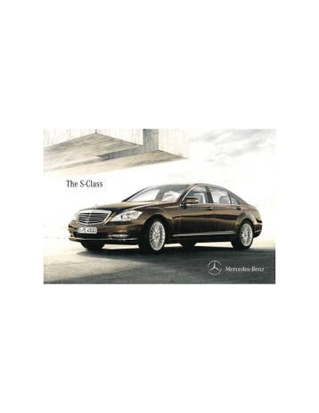 2012 MERCEDES BENZ S KLASSE BROCHURE ENGELS, Nieuw